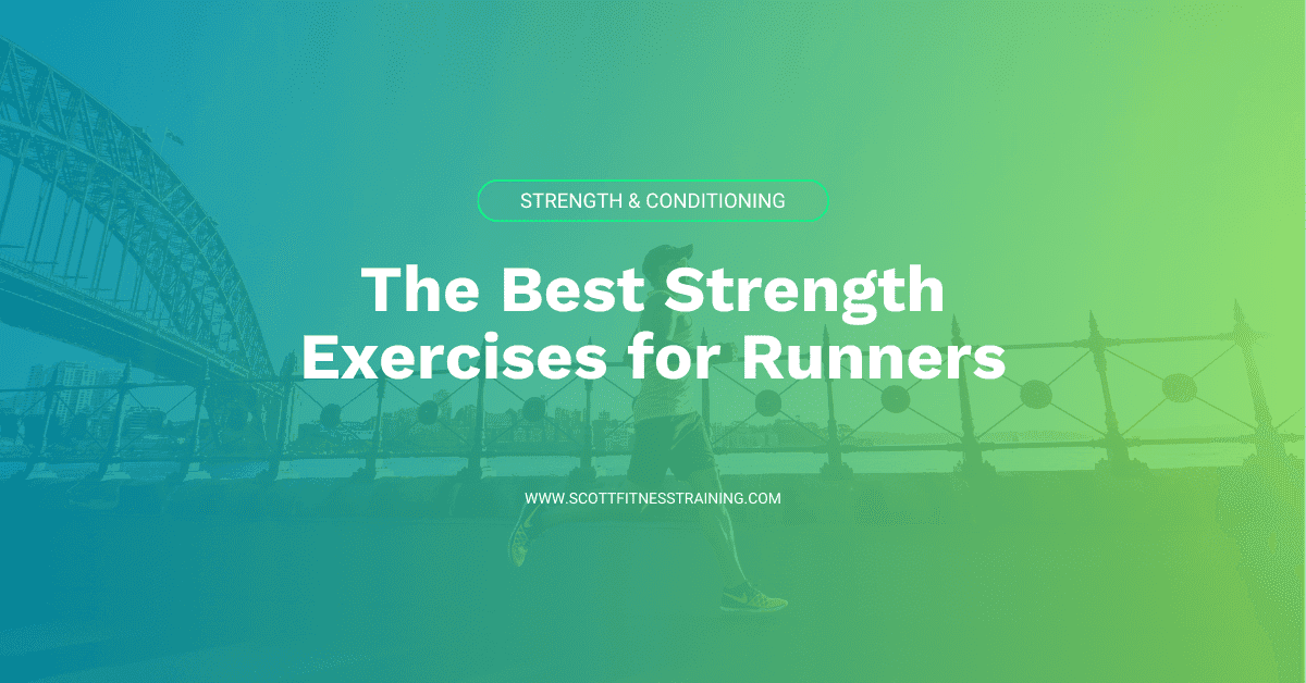 The Best Strength Exercises for Runners: Feature image with title