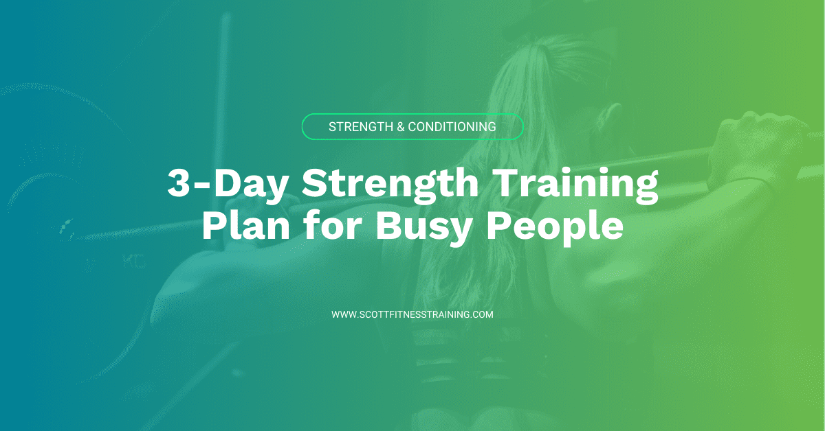 3-Day Strength Training Plan for Busy People: Feature image